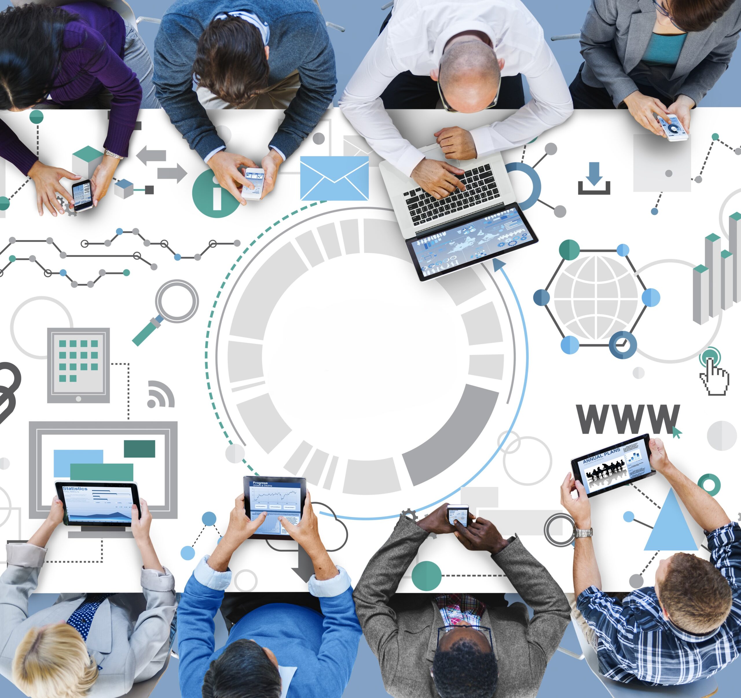 A group of people meeting and discussing SEOs